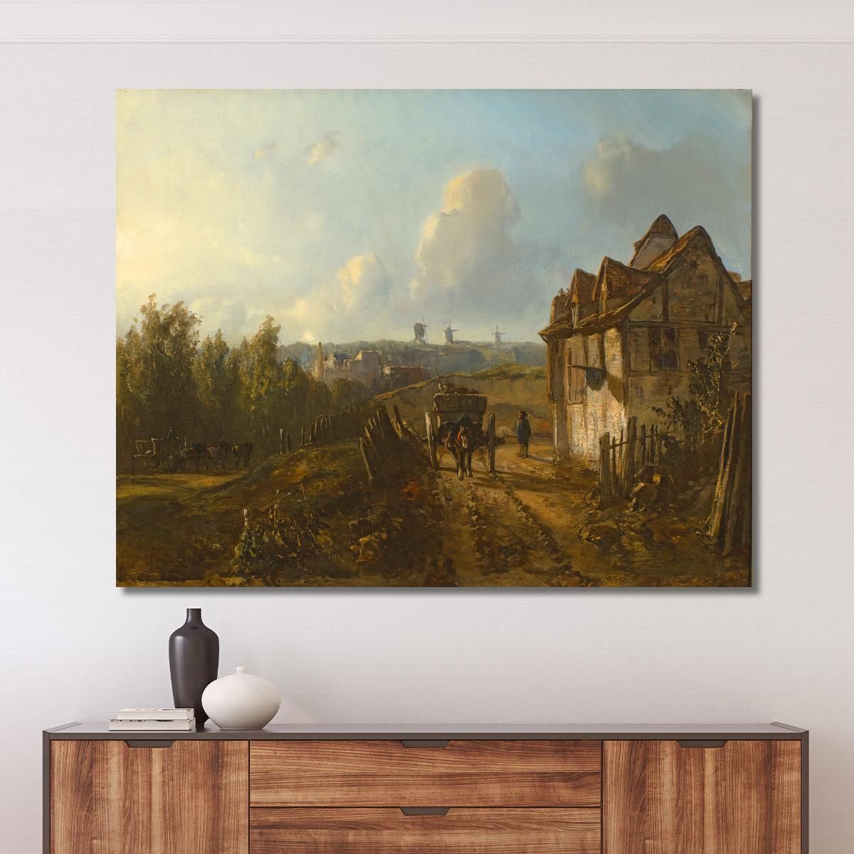 View On Monmartre Johan Barthold Jongkind jbj74 canvas print 