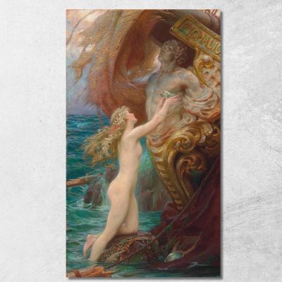 A Deep Sea Idyll Herbert James Draper hjd1 canvas print 