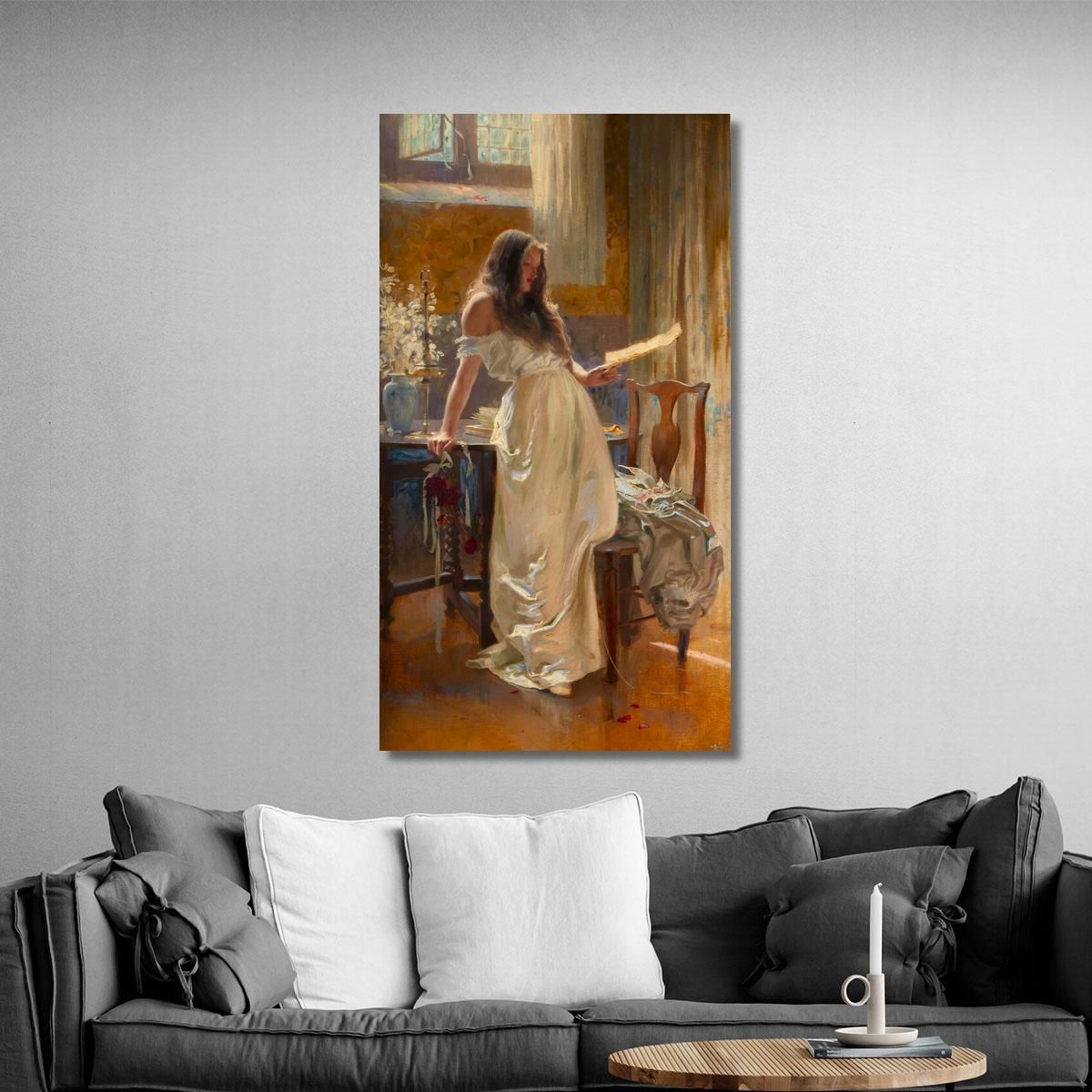Go Lovely Rose! Tell Her That Wastes Her Time And Mine Herbert James Draper hjd11 canvas print 