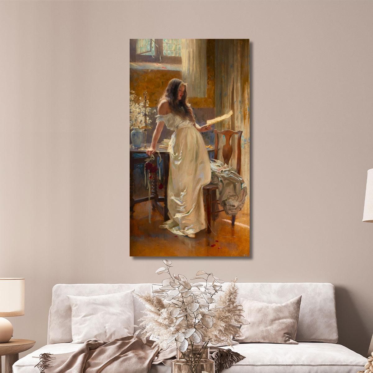 Go Lovely Rose! Tell Her That Wastes Her Time And Mine Herbert James Draper hjd11 canvas print 