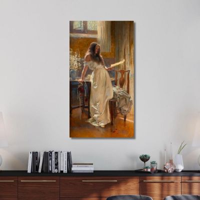 Go Lovely Rose! Tell Her That Wastes Her Time And Mine Herbert James Draper hjd11 canvas print 