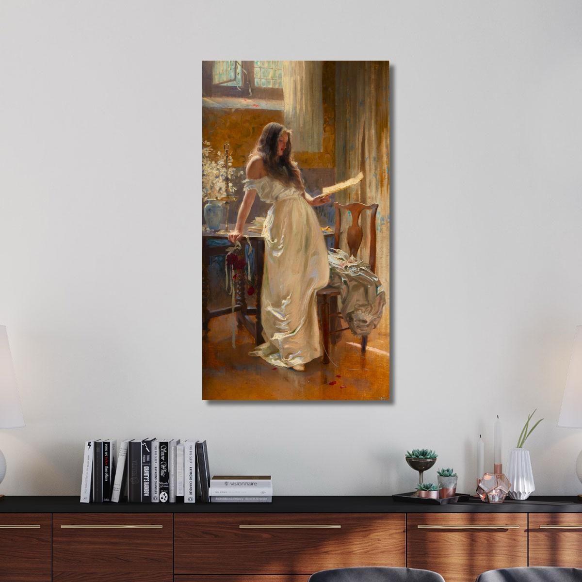 Go Lovely Rose! Tell Her That Wastes Her Time And Mine Herbert James Draper hjd11 canvas print 