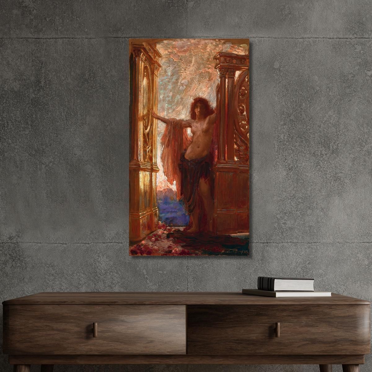 The Gates Of Dawn Herbert James Draper hjd14 canvas print 