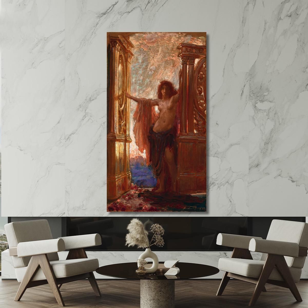 The Gates Of Dawn Herbert James Draper hjd14 canvas print 