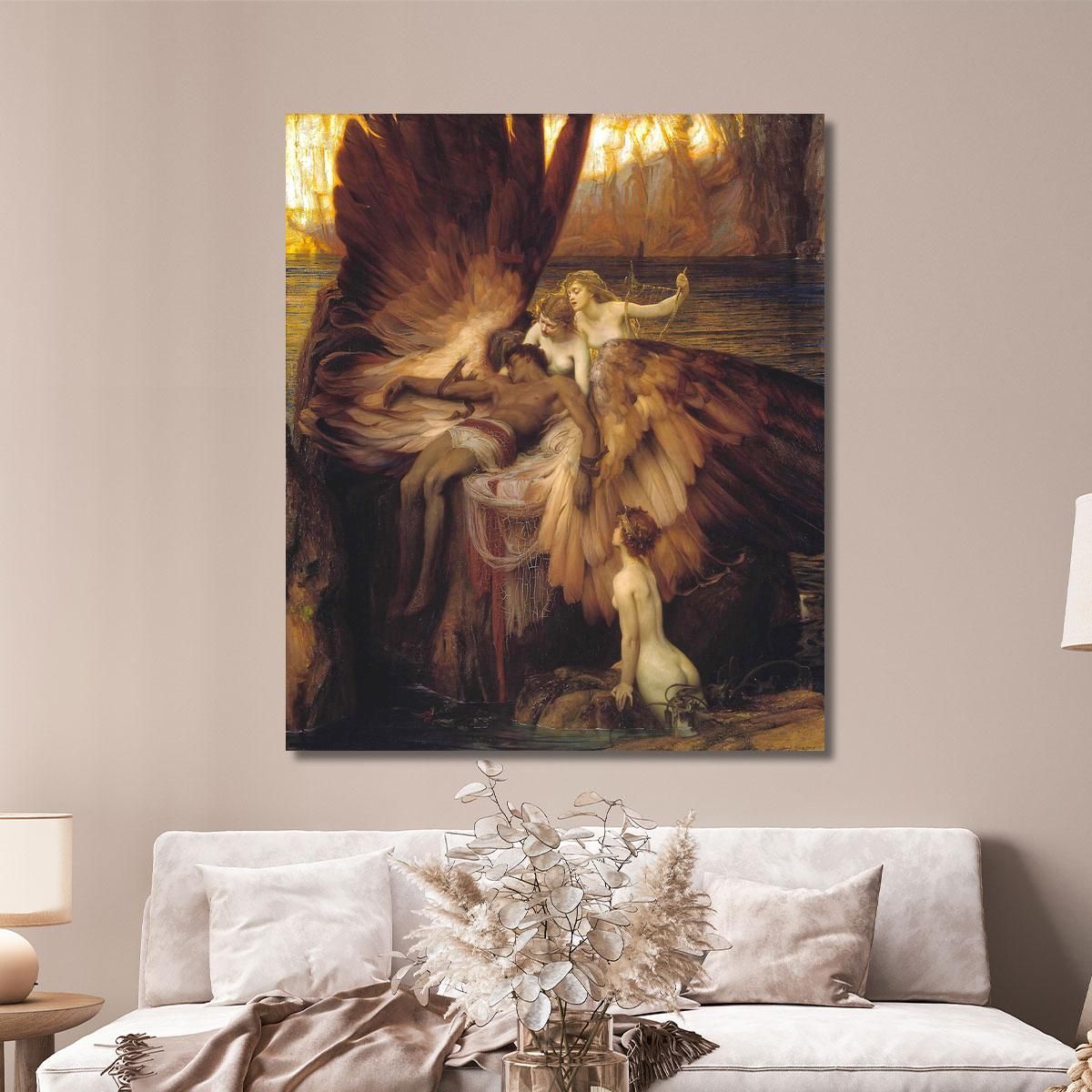 The Lament For Icarus Herbert James Draper hjd15 canvas print 