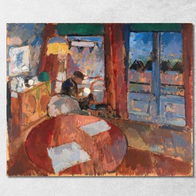Interior With Embroiderer Rik Wouters rwo9 canvas print 