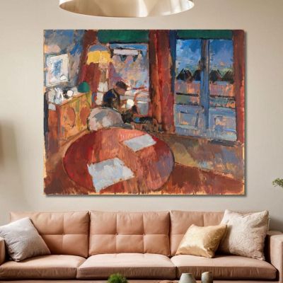 Interior With Embroiderer Rik Wouters rwo9 canvas print 