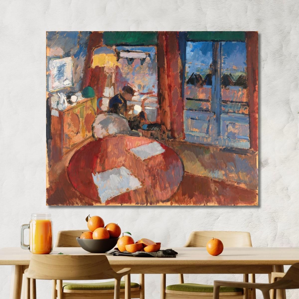 Interior With Embroiderer Rik Wouters rwo9 canvas print 