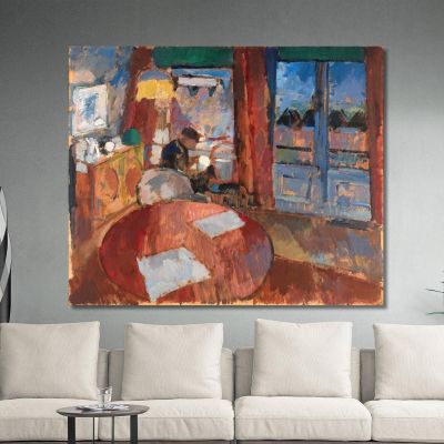 Interior With Embroiderer Rik Wouters rwo9 canvas print 