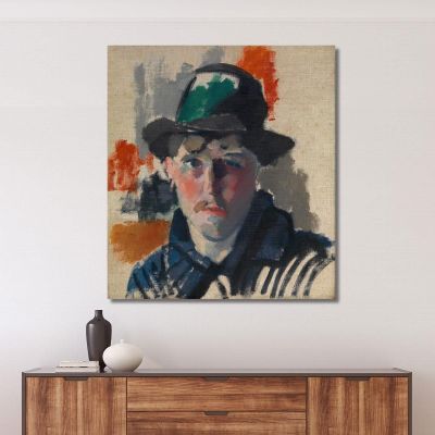 Self Portrait In A Green Hat Rik Wouters rwo25 canvas print 