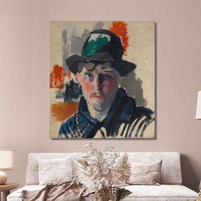 Self Portrait In A Green Hat Rik Wouters rwo25 canvas print 