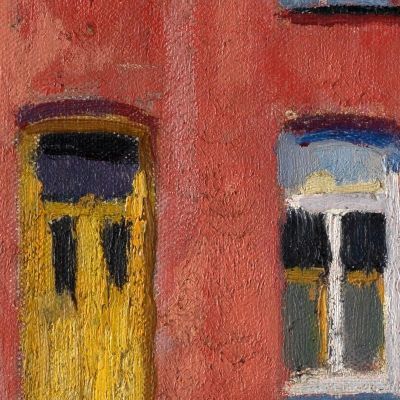 The Red House Late Snow Rik Wouters rwo33 canvas print