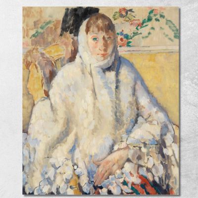 The Sick Woman With The White Shawl Rik Wouters rwo34 canvas print 