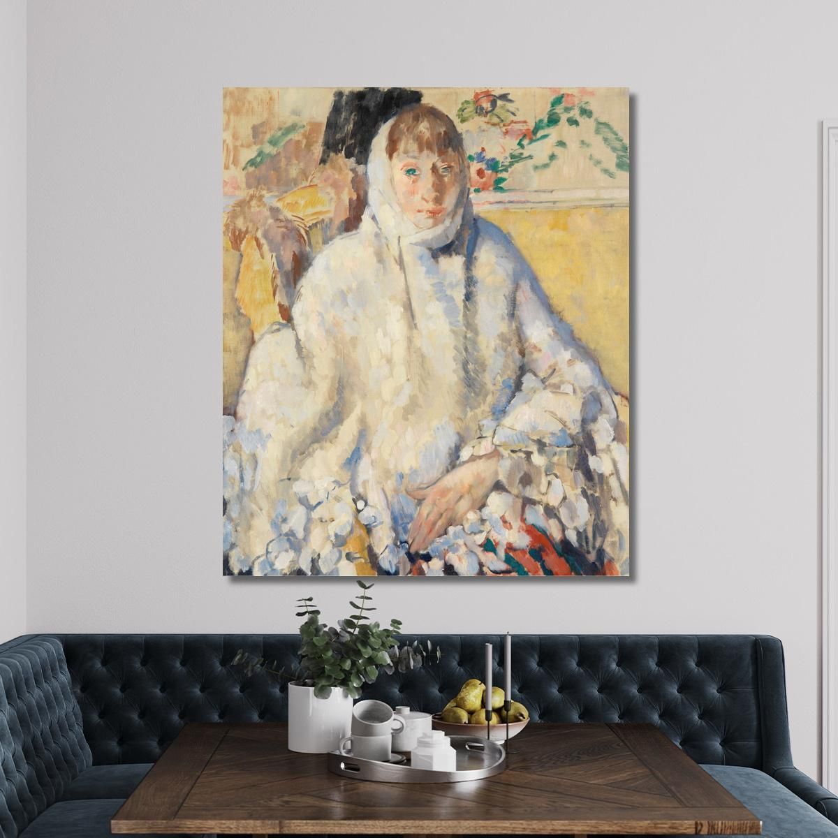 The Sick Woman With The White Shawl Rik Wouters rwo34 canvas print 