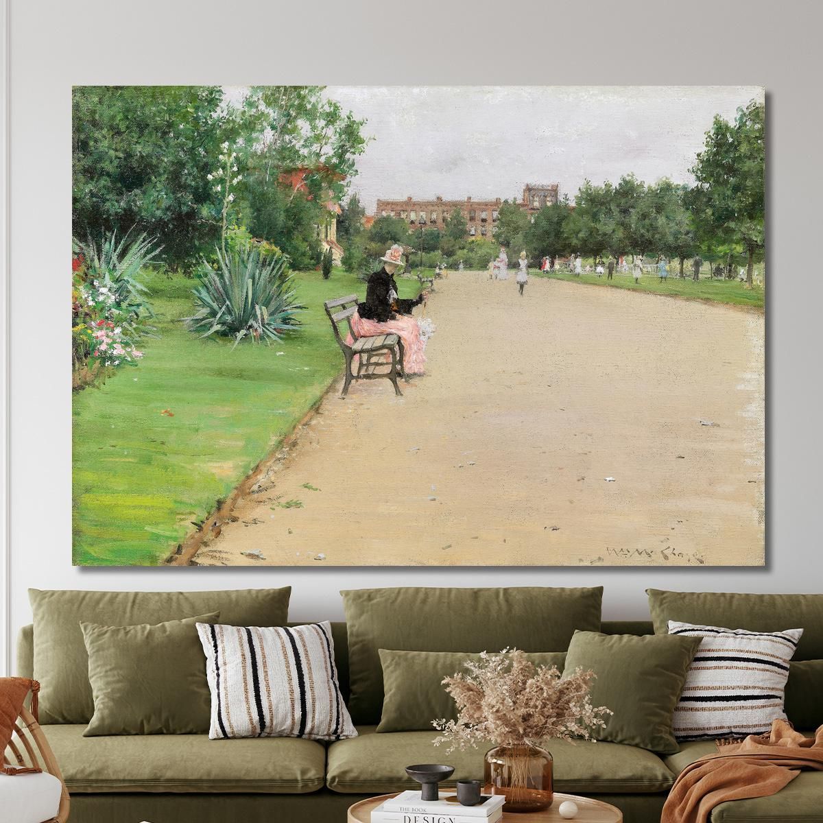 A City Park William Merritt Chase wmc1 canvas print 