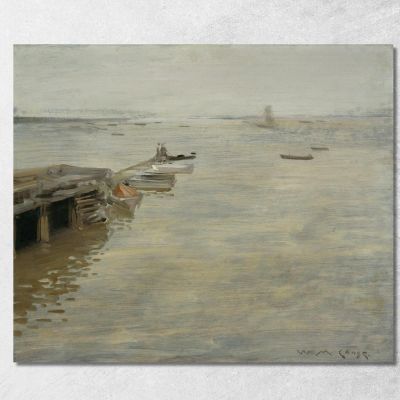 A Gray Day William Merritt Chase wmc4 canvas print 