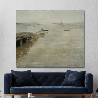 A Gray Day William Merritt Chase wmc4 canvas print 