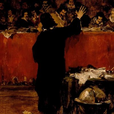 Christopher Columbus Before The Spanish Council William Merritt Chase wmc13 canvas print
