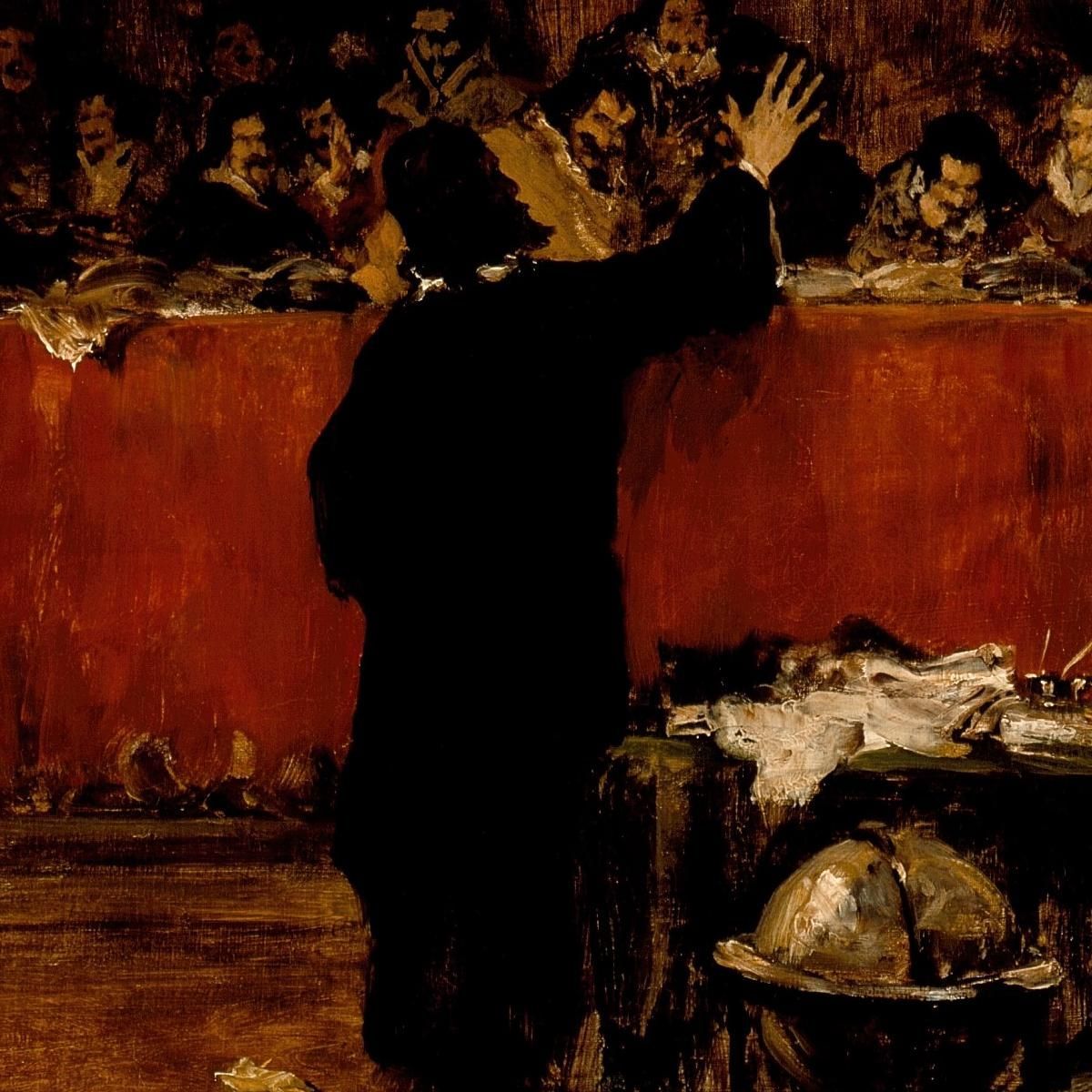 Christopher Columbus Before The Spanish Council William Merritt Chase wmc13 canvas print