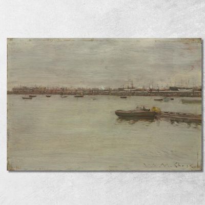 Gray Day On The Bay William Merritt Chase wmc24 canvas print 