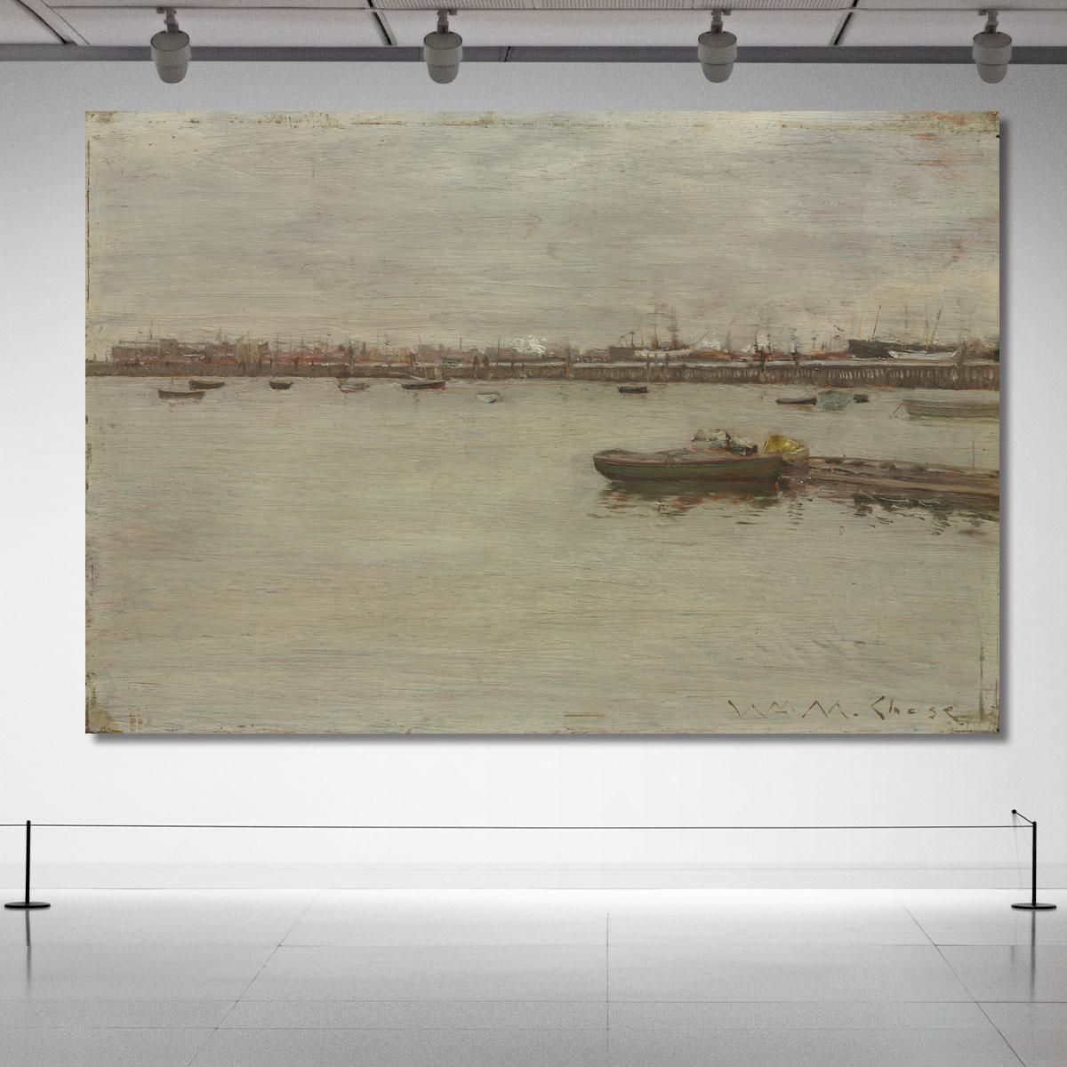Gray Day On The Bay William Merritt Chase wmc24 canvas print 