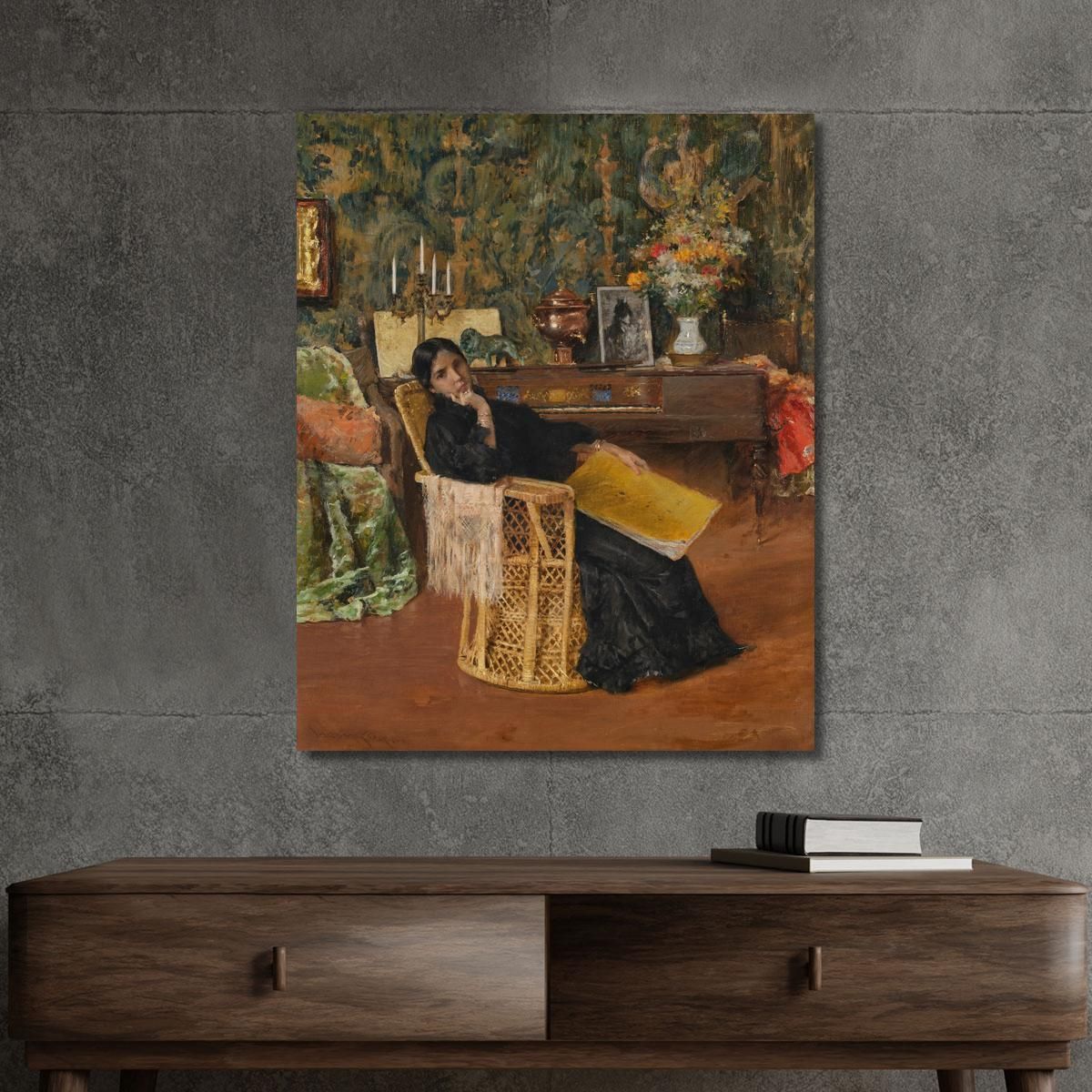 In The Studio William Merritt Chase wmc30 canvas print 