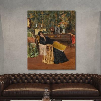 In The Studio William Merritt Chase wmc30 canvas print 