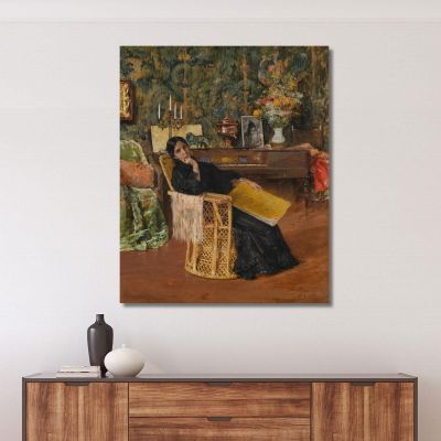 In The Studio William Merritt Chase wmc30 canvas print 