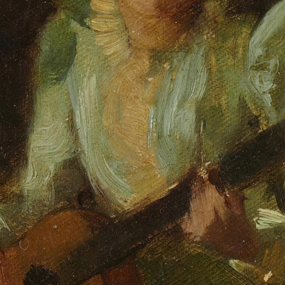 Lady Playing Guitar William Merritt Chase wmc35 canvas print