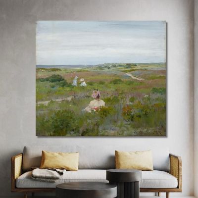 Landscape Shinnecock Long Island William Merritt Chase wmc36 canvas print 