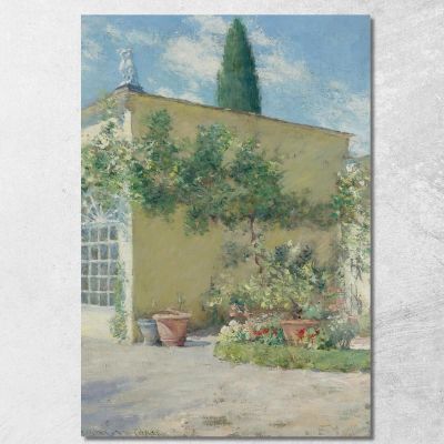 Orangerie Of The Chase Villa In Florence William Merritt Chase wmc49 canvas print 