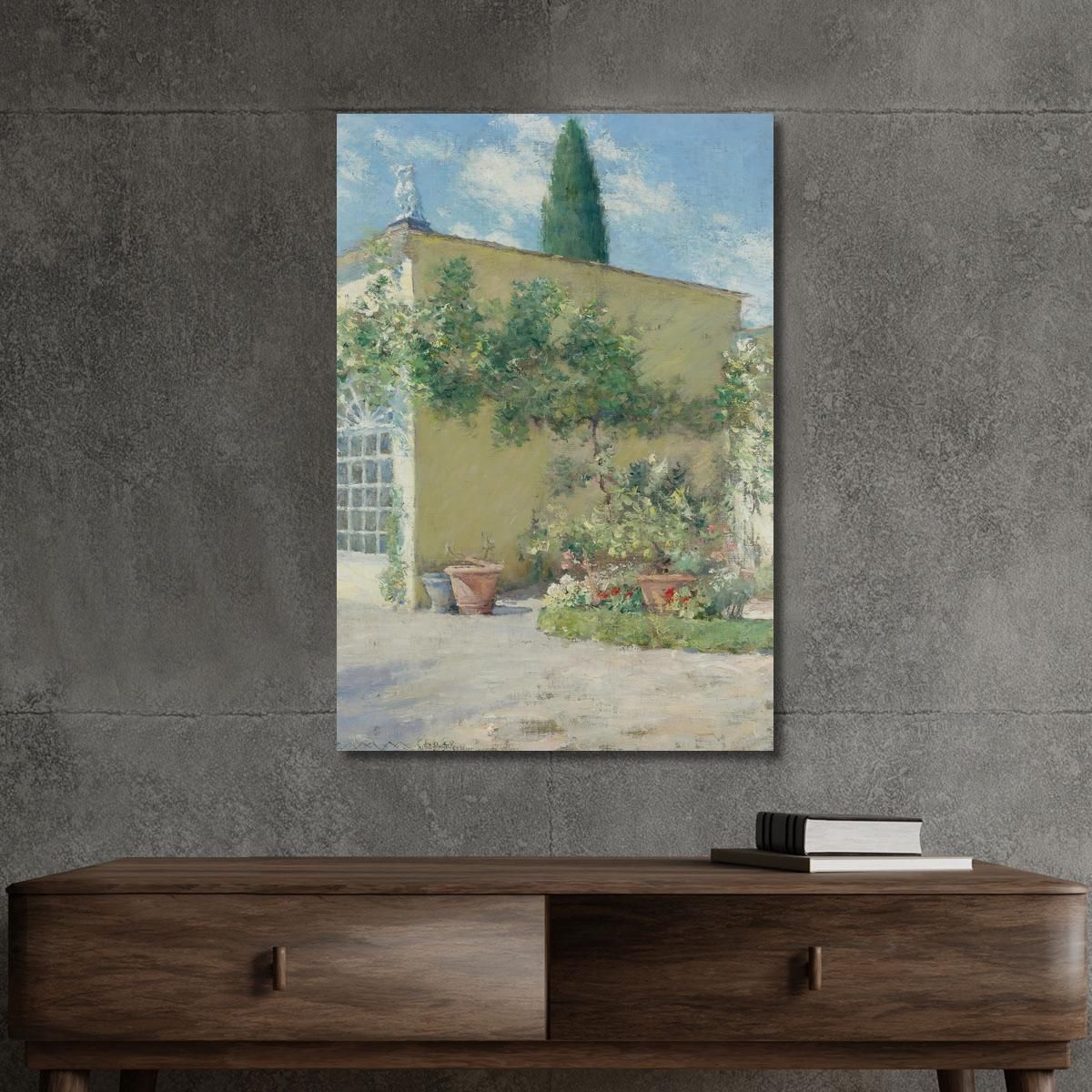 Orangerie Of The Chase Villa In Florence William Merritt Chase wmc49 canvas print 