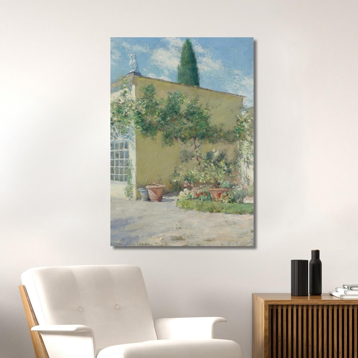 Orangerie Of The Chase Villa In Florence William Merritt Chase wmc49 canvas print 