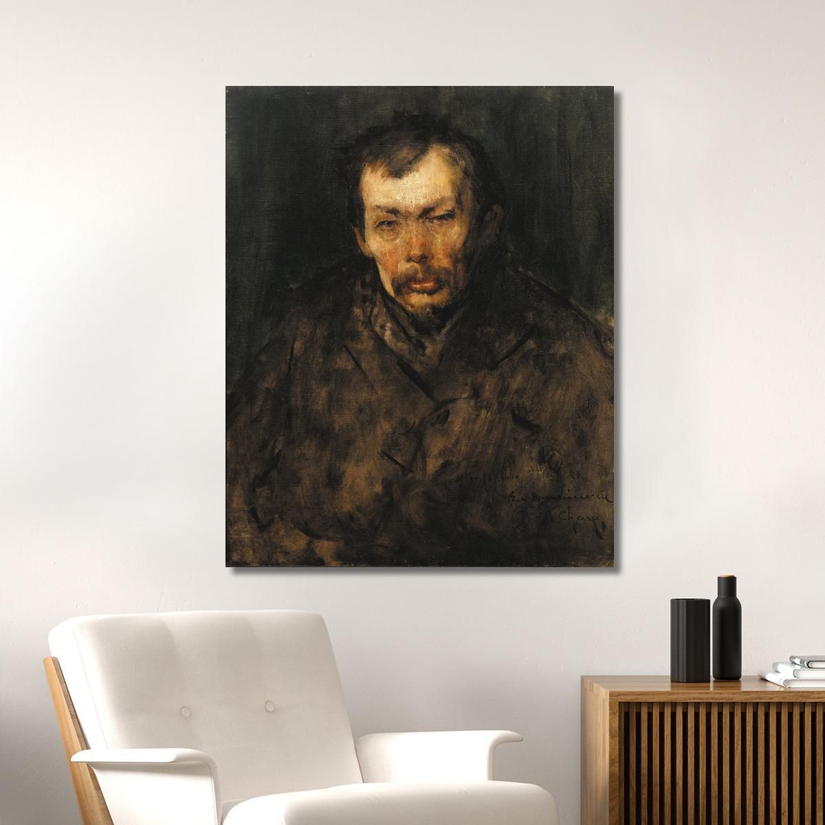 Portrait Of A Man 2 William Merritt Chase wmc55 canvas print 
