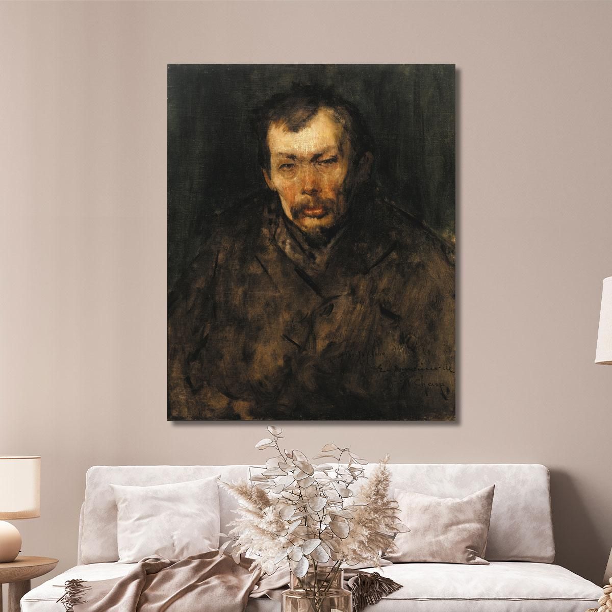 Portrait Of A Man 2 William Merritt Chase wmc55 canvas print 