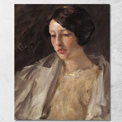 Portrait Of Esther M. Groome William Merritt Chase wmc59 canvas print 
