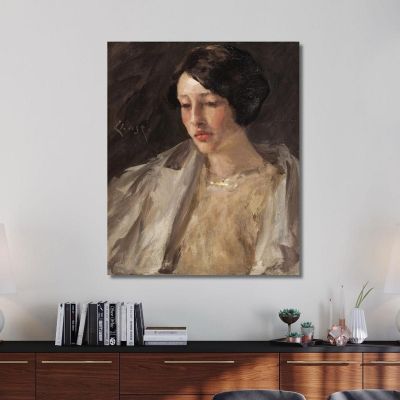 Portrait Of Esther M. Groome William Merritt Chase wmc59 canvas print 