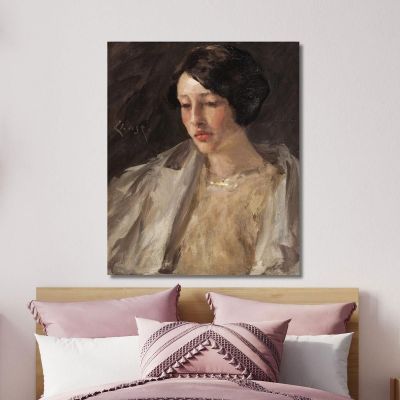 Portrait Of Esther M. Groome William Merritt Chase wmc59 canvas print 