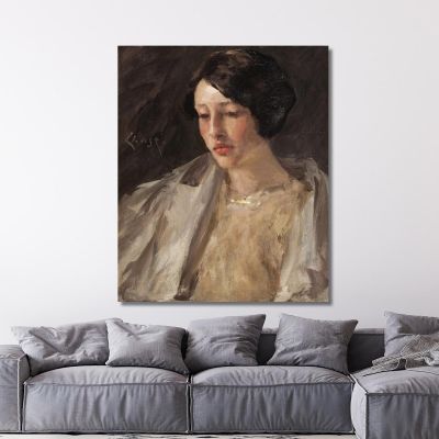 Portrait Of Esther M. Groome William Merritt Chase wmc59 canvas print 