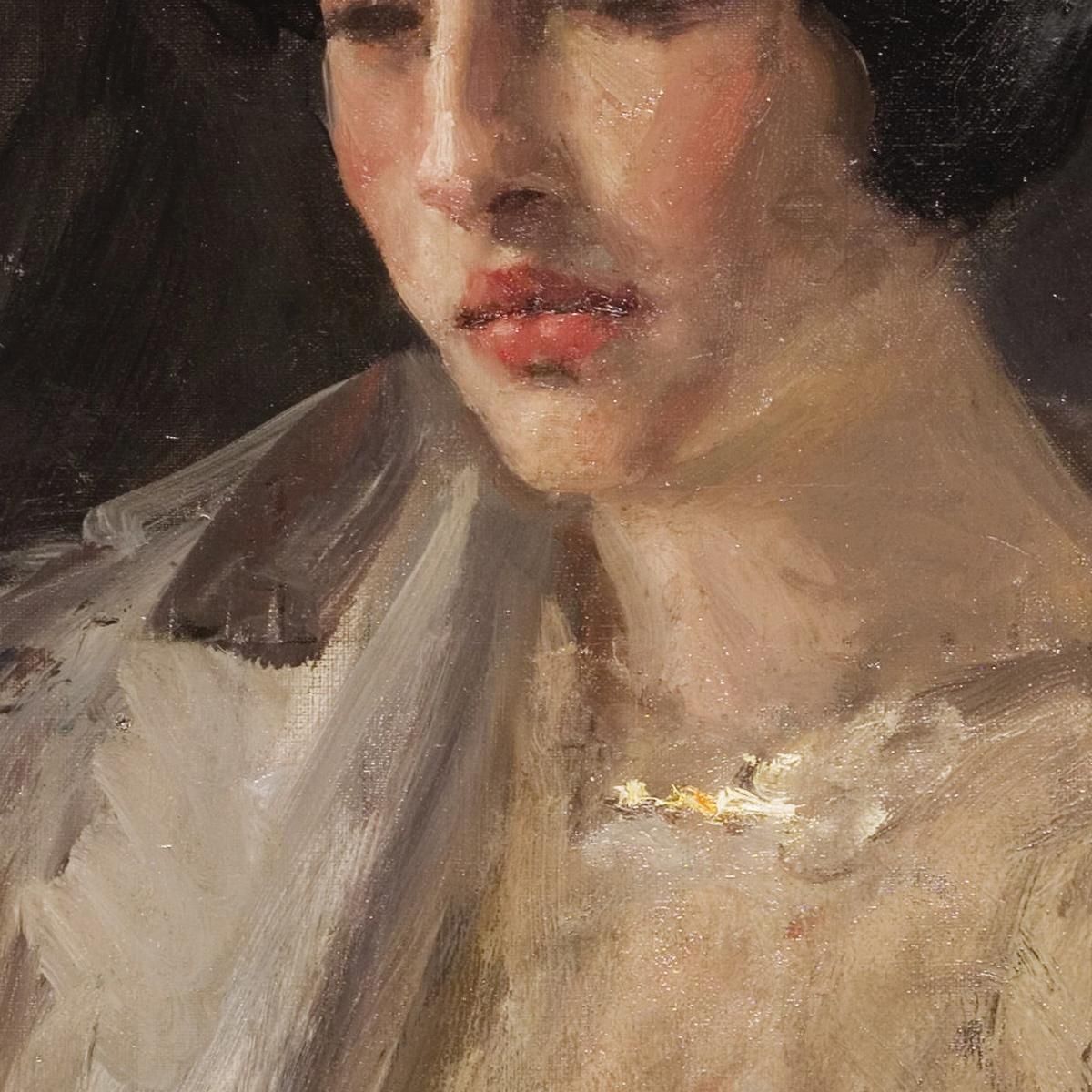 Portrait Of Esther M. Groome William Merritt Chase wmc59 canvas print