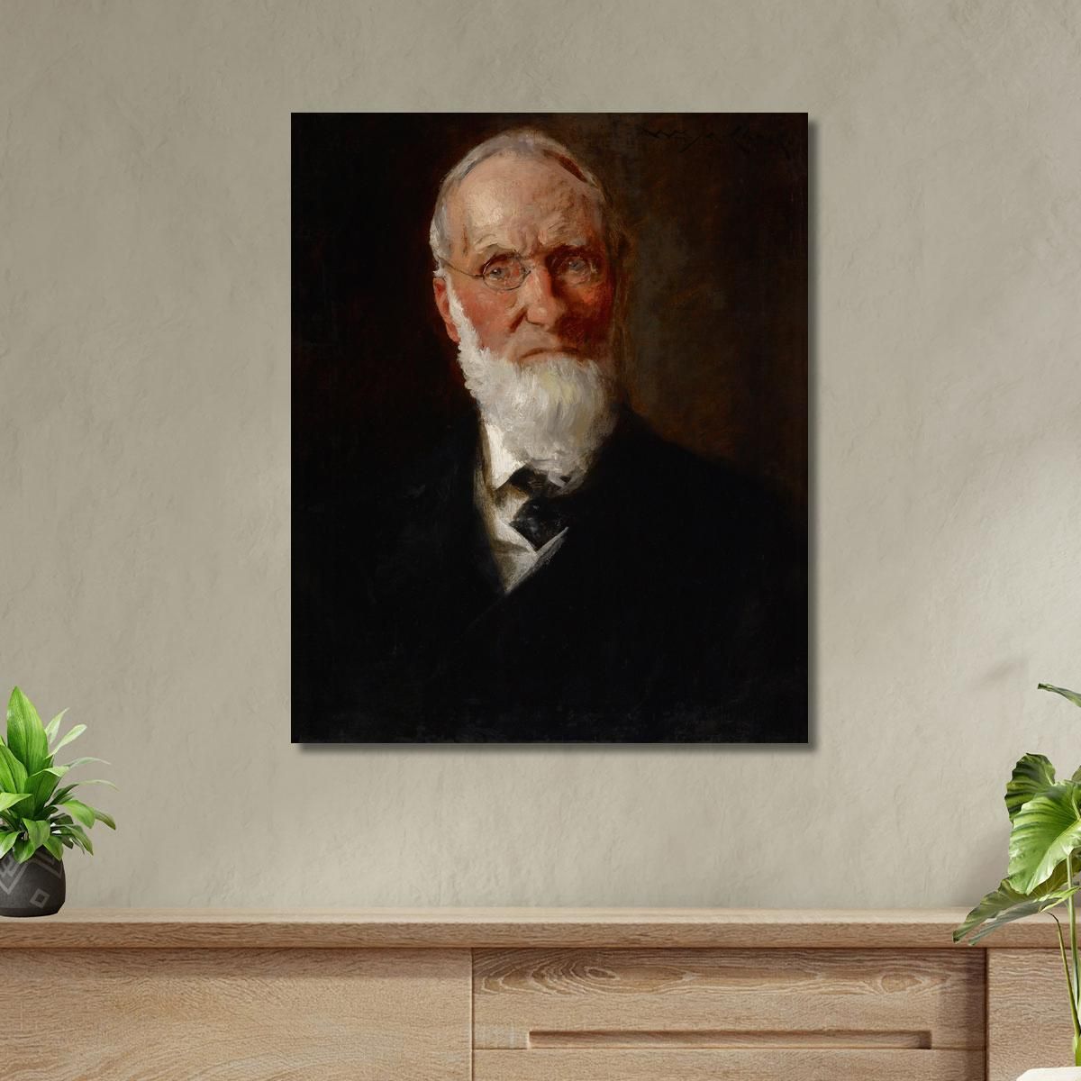 Portrait Of My Father David Hester Chase William Merritt Chase wmc63 canvas print 