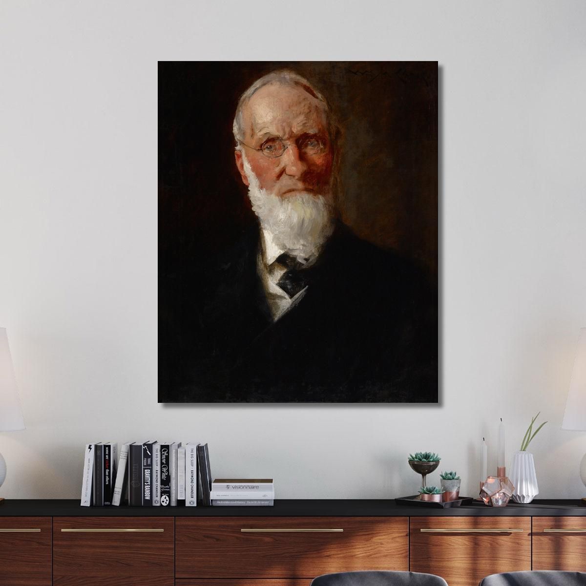 Portrait Of My Father David Hester Chase William Merritt Chase wmc63 canvas print 