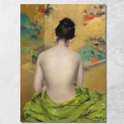 Study Of Flesh Color And Gold William Merritt Chase wmc87 canvas print 