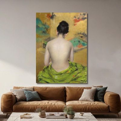 Study Of Flesh Color And Gold William Merritt Chase wmc87 canvas print 