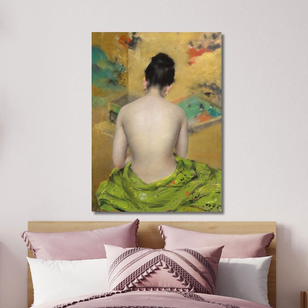 Study Of Flesh Color And Gold William Merritt Chase wmc87 canvas print 