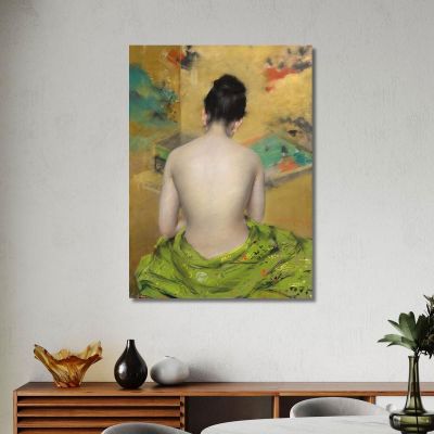 Study Of Flesh Color And Gold William Merritt Chase wmc87 canvas print 