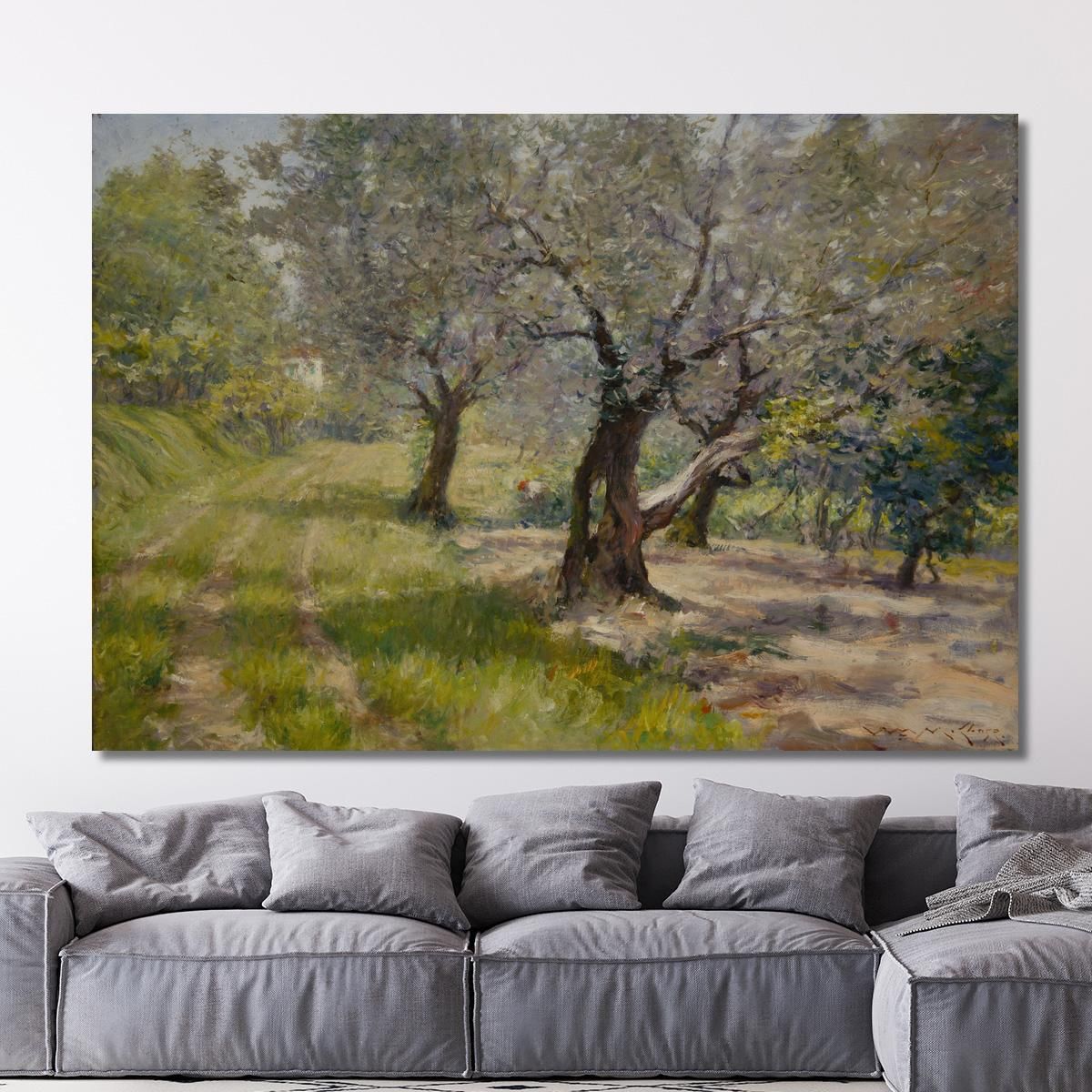 The Olive Grove William Merritt Chase wmc100 canvas print 