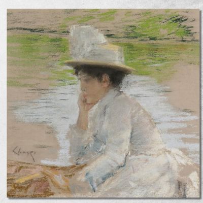 Untitled Portrait Of Mrs. Chase William Merritt Chase wmc107 canvas print 