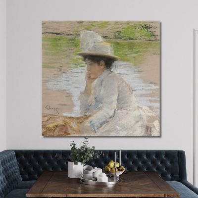 Untitled Portrait Of Mrs. Chase William Merritt Chase wmc107 canvas print 