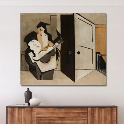 Musician In An Interior Louis Marcoussis lmr17 canvas print 